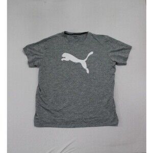 Puma Men Tee Shirt Gray White Puma Size XL
